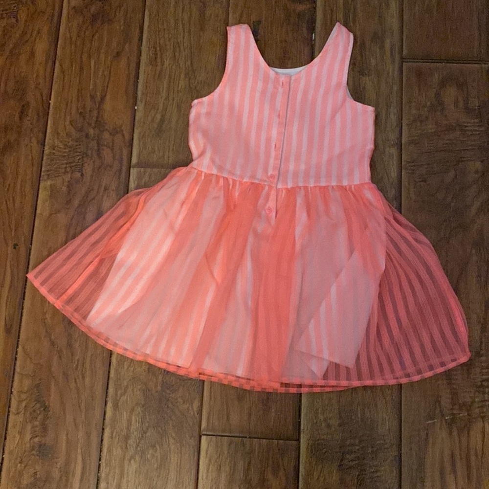 Cat and Jack orange/pink girls medium dress
